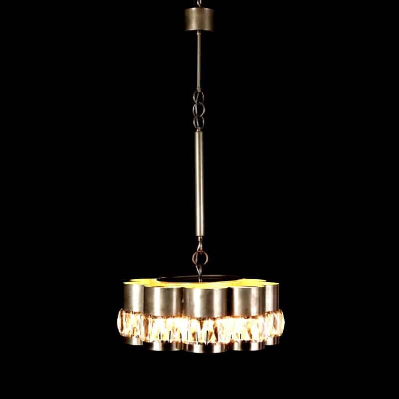 Lampada vintage anni ’60 con vetri sfaccettati