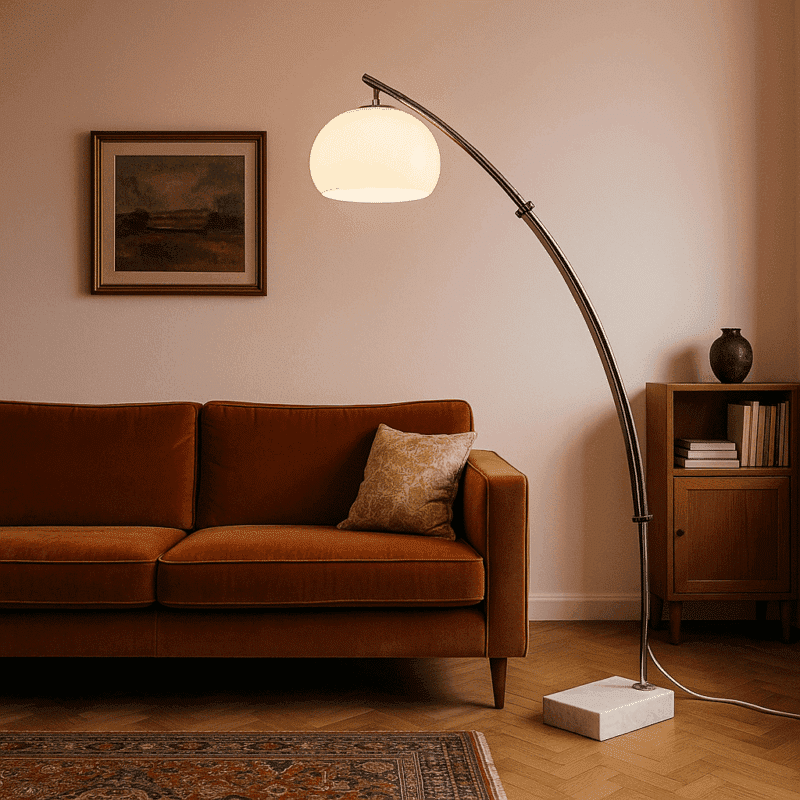 Lampada da Terra Vintage Estensibile Anni '70