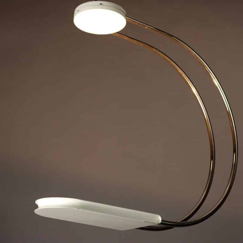 Lampada sospesa vintage 'Gesto' compatta di Bruno Gecchelin per Skipper Anni '70