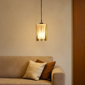 Lampada a soffitto vintage Anni '70 in vetro rosa e nero